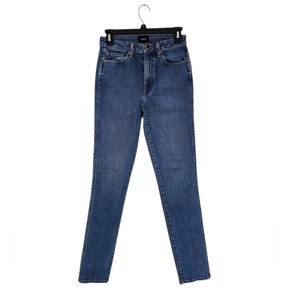 KHAITE Vanessa High Rise Skinny Ankle Blue Jeans 26 Preowned